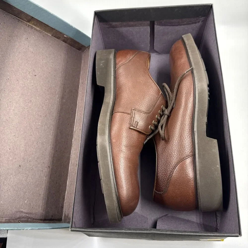Florsheim Plain Toe Oxford Shoes Ortholite Comfortech Brown Leather Men's 11.5
